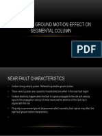 Near Fault Ground Motion Effect on Segmental Column