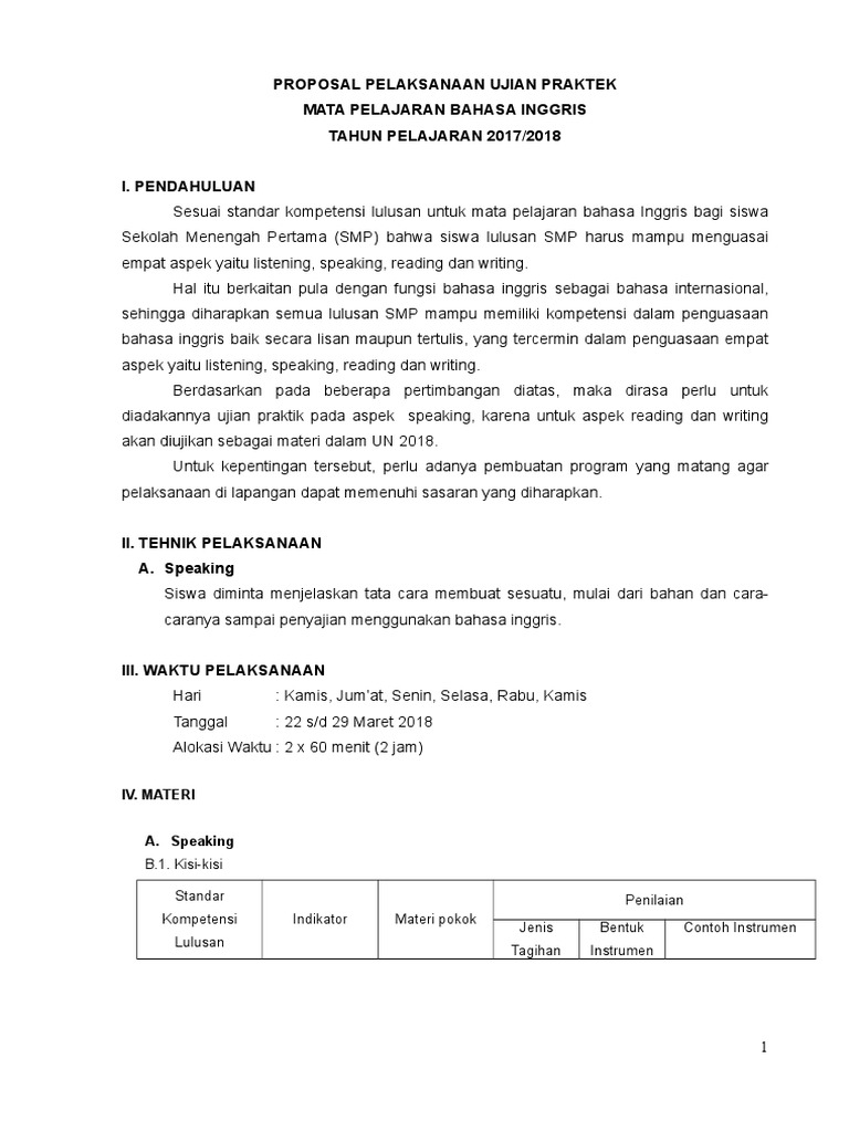Kumpulan Kisi Kisi Kisi Kisi Ujian Praktek Bahasa Inggris Smp Writing
