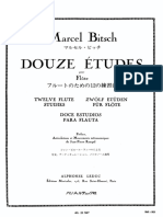 Marcel Bitsch - 12 Etudes Pour Flute