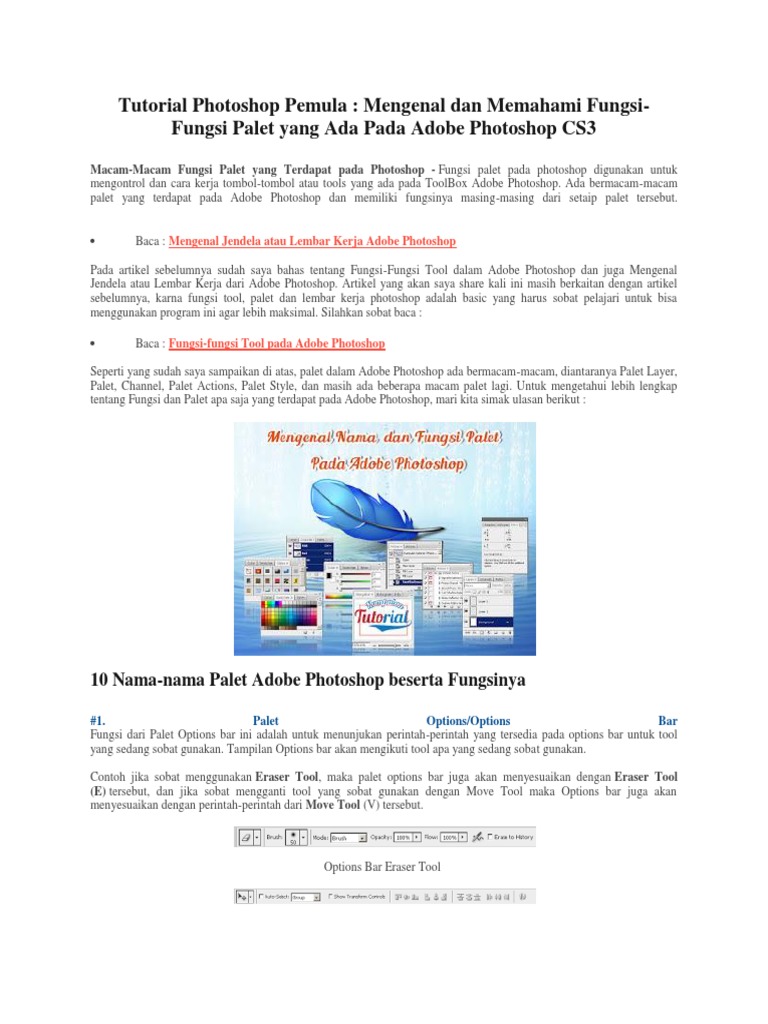 Tutorial Photoshop Pemula | PDF