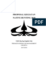 Proposal Native Hunting 2018