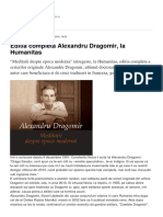 Editia Completa Alexandru Dragomir La Humanitas