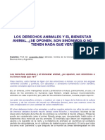 Los Derechos Animales y El Bienestar Animal ¿Se Oponen Son Sinónimos o No Tienen Nada Que Ver