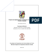 Projecto de Implementação de Módulos de Qualidade Na Procter e Glamber Portugal Universidade Do Porto