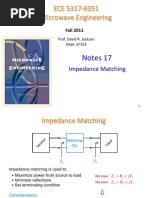 Notes 17 - Impedance Matching