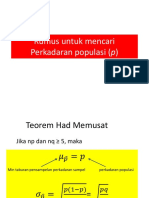 Rumus Untuk Perkadaran