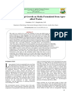 Exploration of Fungi Growth On Media Formulated From Agro-Allied Wastes