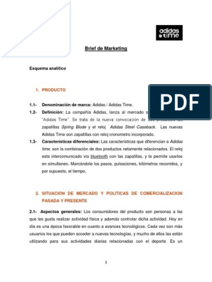 Brief Adidas | PDF | | Producto (Negocio)