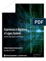 Experiences in Migrations of Legacy Systems: Bill Wood, Mike Gagliardi, and Phil Bianco