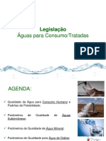 Legislação Águas para Consumo e Tratadas