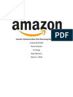 Amazon Communication Plan