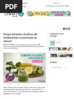 Porque Alimentos Alcalinos São Fundamentais Na Prevenção Do Câncer