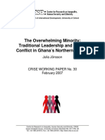 Traditional Leadership and Ethnic Conflict in Ghana