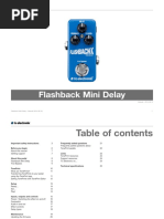 TC Electronic Flashback Mini Delay Manual English