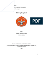 Fisiologi Respirasi: Pendidikan Profesi Dokter/ G1A216024/ Februari 2018 Pembimbing/ Dr. Isrun Masari, SP - An