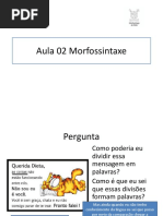 Aula 02 Morfosintasse