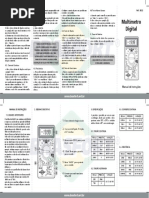 Multímetro Digital Ref 8522 Manual PDF