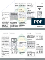 Multímetro Digital Ref 8522 Manual PDF