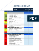 IC New Hire Onboarding Checklist