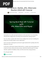 Spring Boot, MySQL, JPA, Hibernate Restful CRUD API Tutorial _ CalliCoder