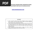 Download Contoh Soal Dan Kunci Jawaban Mapel Pendidikan Agama Islam Dan Budi Pekerti Smp Kelas Viii Kurikulum 2013 by setia budi SN375197358 doc pdf