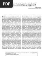 Download The Role of Computer Technology in Teaching Reading and Writing Preschool Teachers Beliefs and Practices - Fathi Ihmeideh by Rita Brito SN37519765 doc pdf