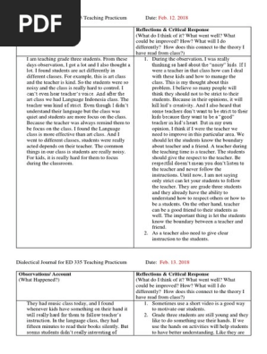 dialectical journal