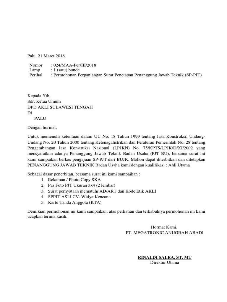 Form Permohonan Sppjt