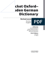 Pocket Oxford-Duden German Dictionary