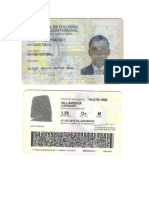 Documento de Identidad