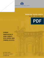 Working Paper Series: Sporadic Manipulation in Money Markets With Central Bank Standing Facilities