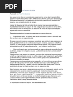 Discurso de Venta de Seguros de Vida