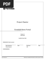 Project Charter: PREPARED BY: Matt Crawford