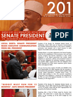 Newsletter. Office of The President of The Senate. Dr. Abubakar Bukola Saraki. March 31ST, 2018.