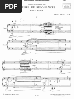 Dutilleux - Figures de Résonances For Two Pianos PDF