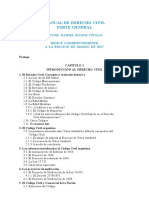 Indice Manual de Derecho Civil