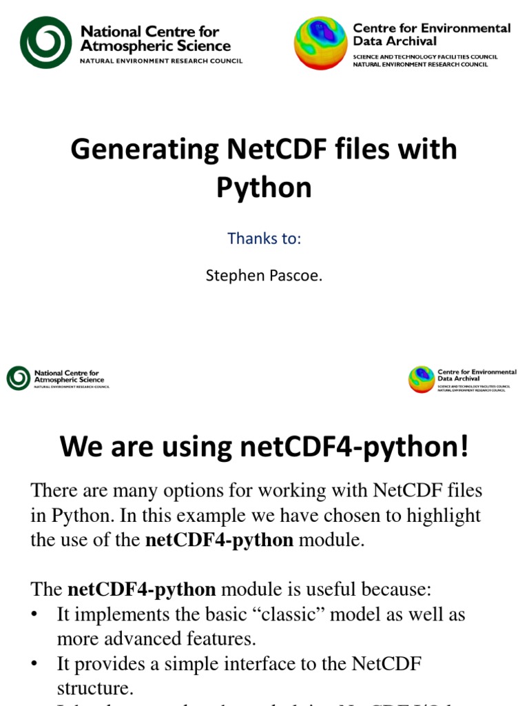 11 Create Netcdf Python | Download Free PDF | Areas Of Computer Science ...