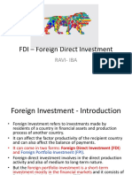 FDI - Foreign Direct Investment: Ravi-Iba