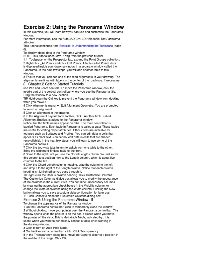 Customizing the Panorama Window | PDF | System Software | Human ...