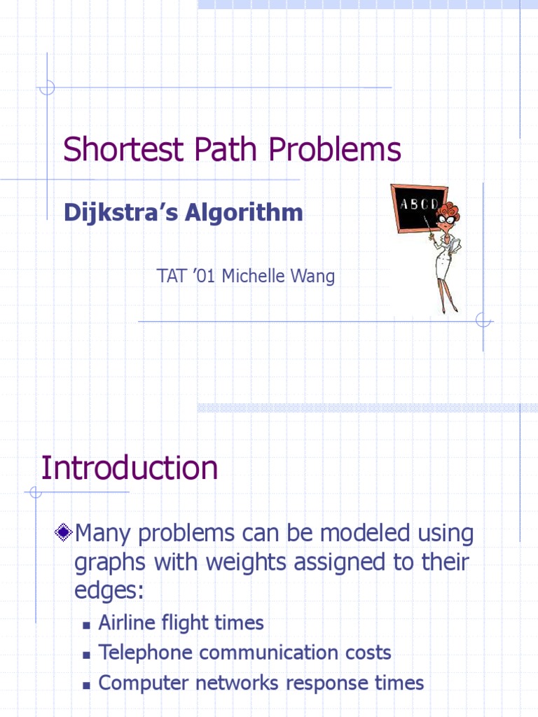 Shortest Path Problems: Dijkstra's Algorithm | PDF | Vertex (Graph ...
