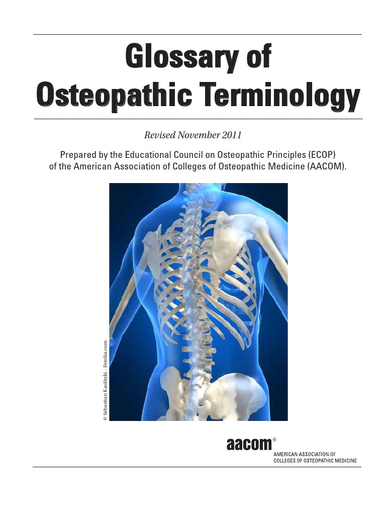 Osteopathic Glossary PDF | PDF