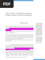 FONSECA, Cláudia Damasceno. Urbs e Civitas. a Formação Dos Espaços e Territórios Urbanos Nas Minas Setecentistas