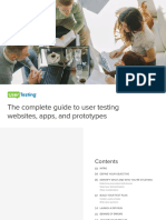 UT Complete Guide To User Testing