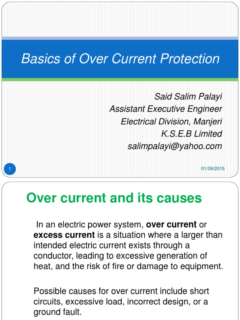 Basics of Over Current Protection | PDF | Relay | Electric Current