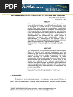 As Expressoes Da Questao Social Na Era Do Capitalismo Financeiro