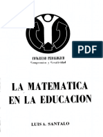 La Matematica en La Educacion