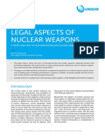 Legal Aspects of Nuclear Weapons