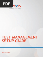 Panaya - TestManagementSetupGuide