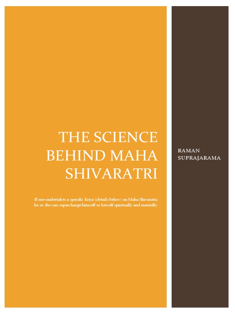 The Science Behind Maha Shivaratri | PDF | Planets In Astrology | Prana