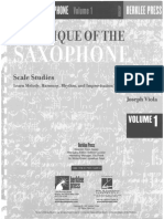 Technique of The Saxophone Vol 1 - Scale Studies